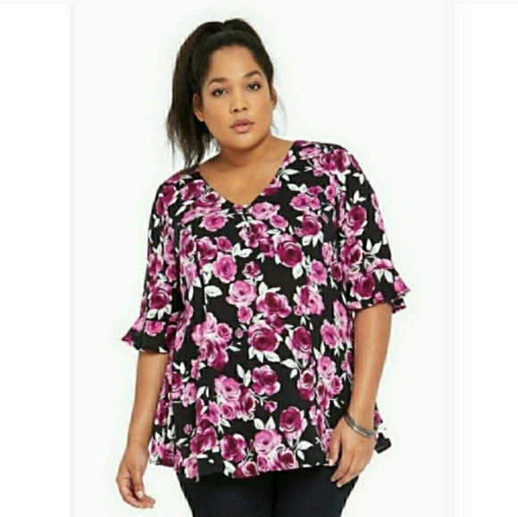 Torrid - Floral print tunic - Picture 4 of 7